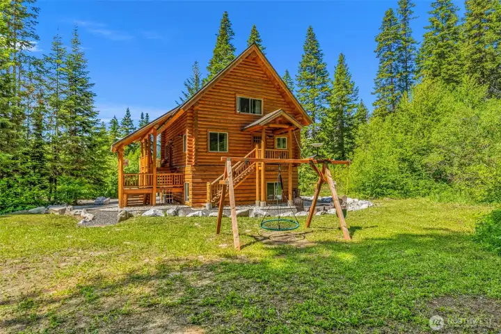 Cabin Exterior and Yard