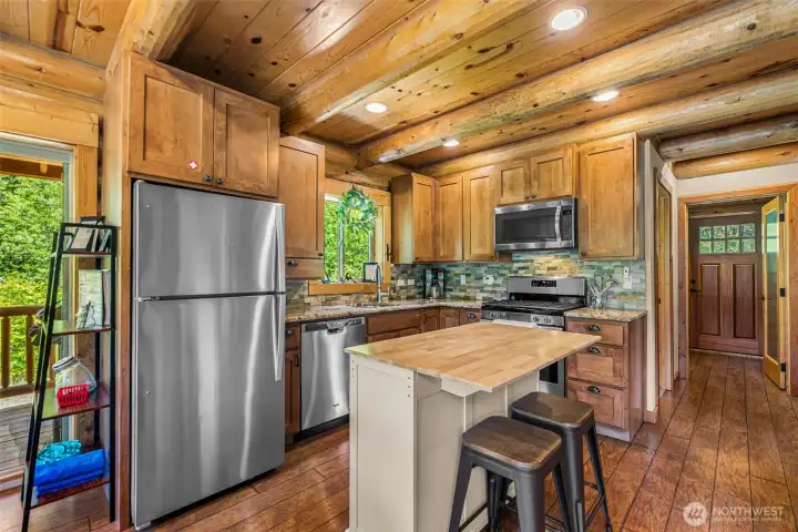 Main Floor Kitchen with Stainless Steel Appliances