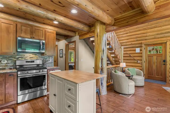 Main Floor Kitchen with Movable Island