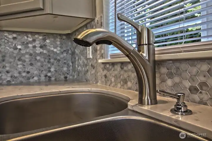 Kitchen double sink