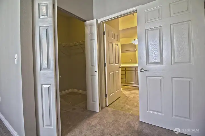 Primary walk-in closet