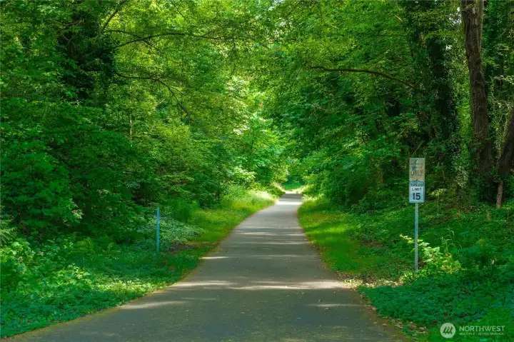 Karen Fraser Woodland Trailhead 1 block away