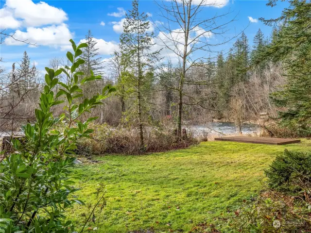 View of the Green River from the home