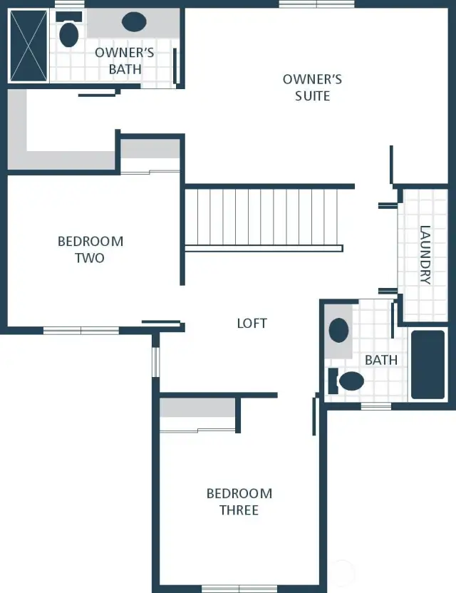Image is a rendering. Photographs are for illustrative purposes only. Features, finishes, interior/exterior colors, landscaping and floorplan shown may vary from actual homes built.