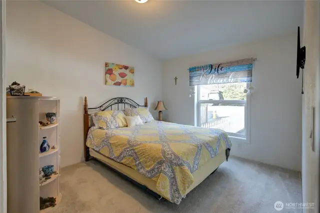 Back through the living room and into the front guest room.