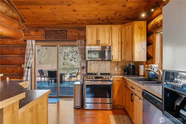 Kitchen w/slider to your beautiful deck