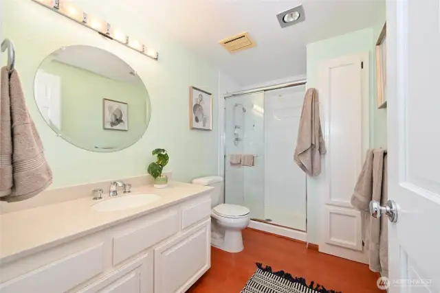 3/4 lower level guest bath.