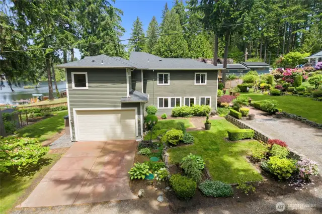 There is additional parking in front of the garage as well as at the side of your home