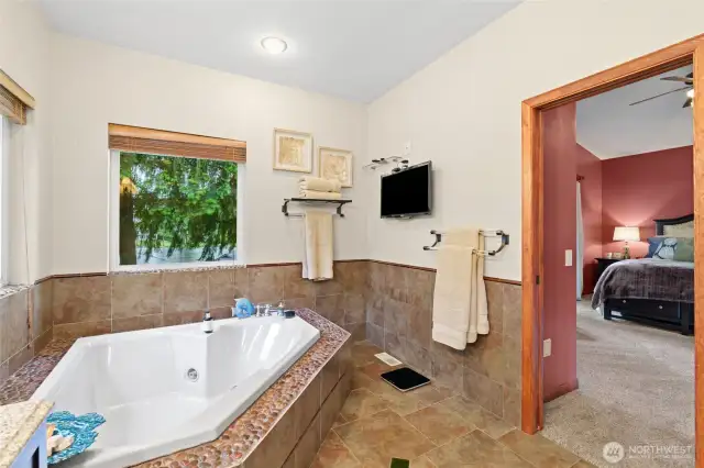 An oasis in a hectic world. Your private primanry bedroom suite