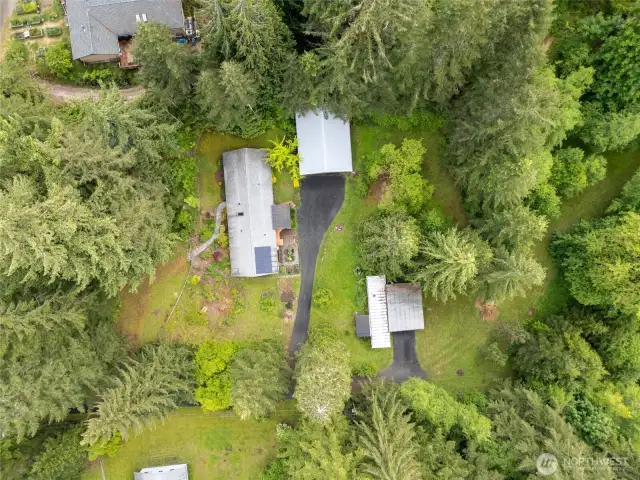 Direct overheard drone photo.