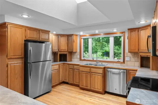 Open concept chef's kitchen.