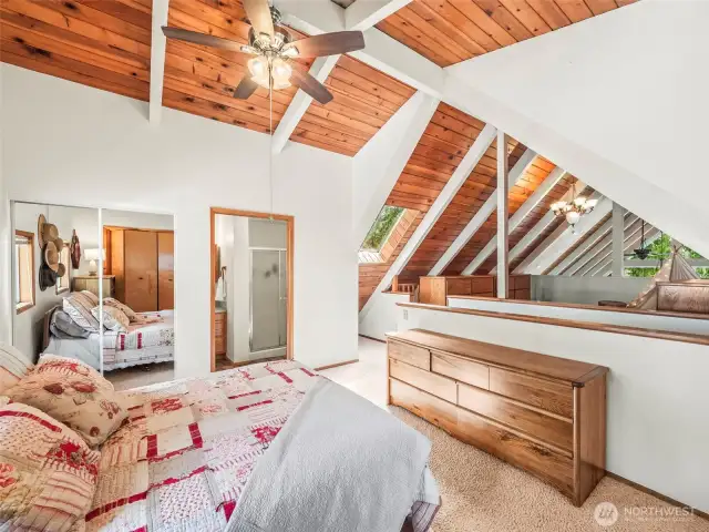 The ensuite bathroom makes this the perfect primary suite