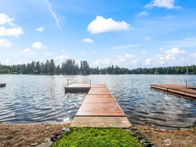 Well-made and well-maintained floating dock