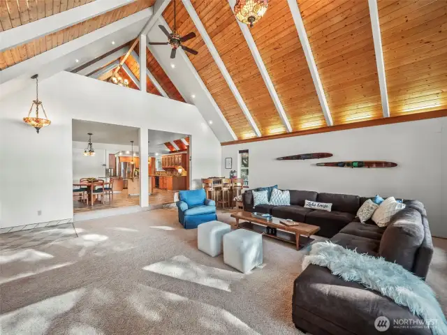 The open floorplan of the main floor makes for easy entertaining