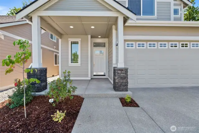 Large, covered front porch. Perfect for sitting outside and staying out of inclement weather.