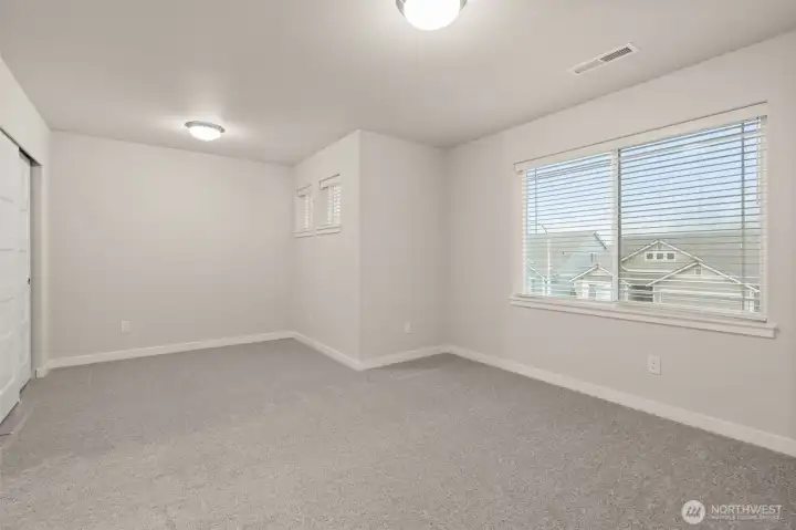 Oversized room on upper floor, with the flexibility to be a game room or perhaps a large 4th bedroom