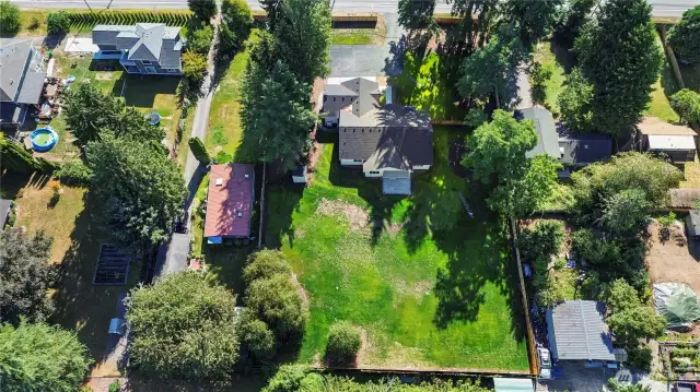 Ariel view of property
