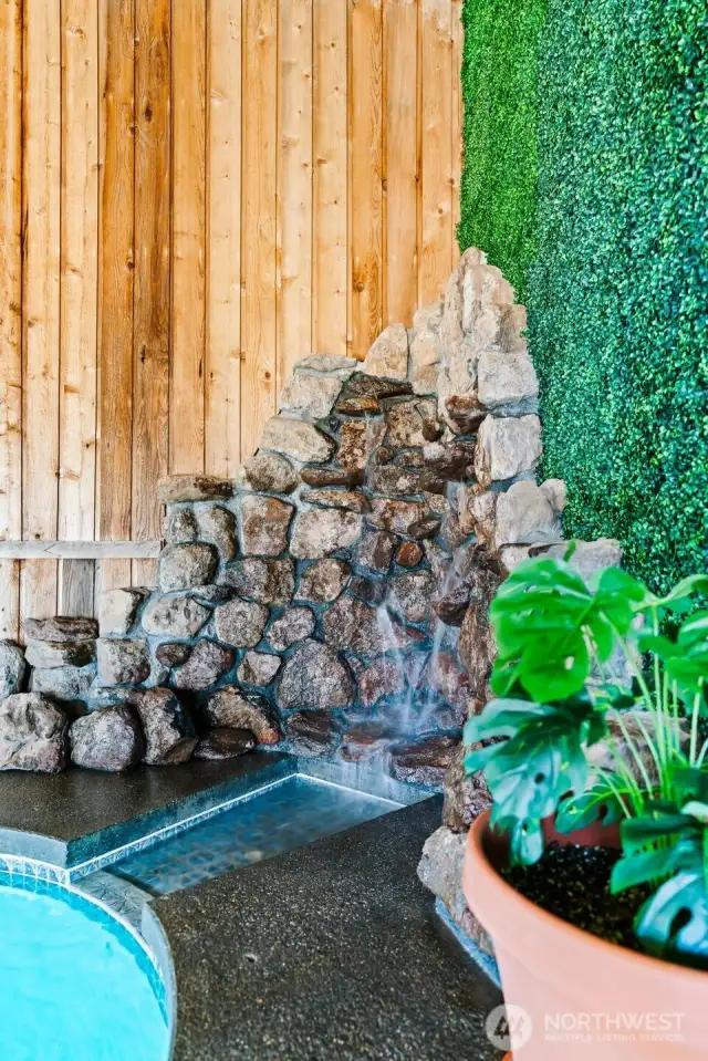 Waterfall feature