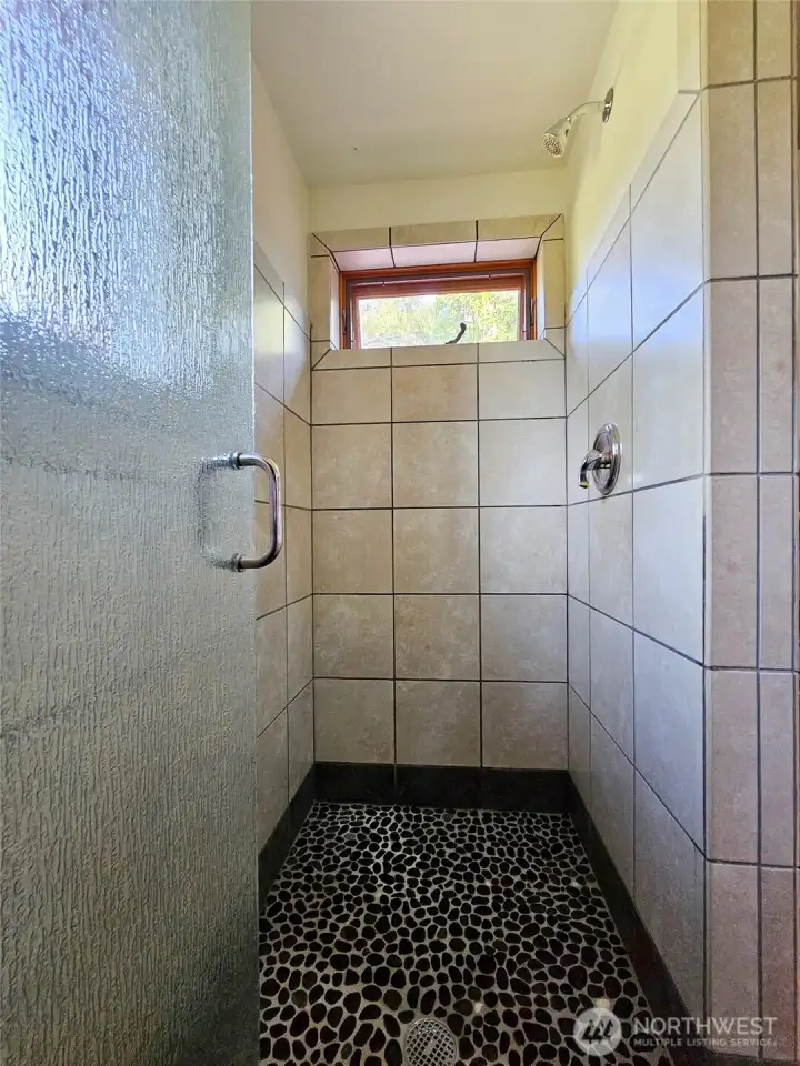 Downstairs shower