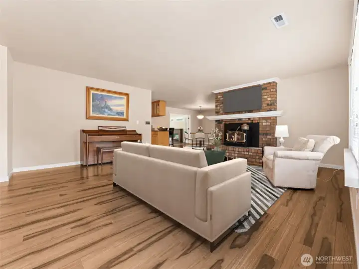 Low Maintenance Flooring Throughout.