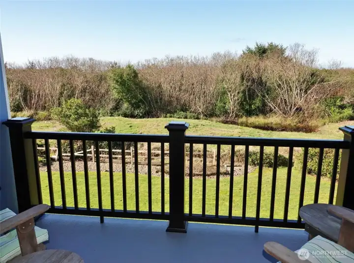#206 ~ Enjoy the Private Deck with views of the Dunes Area and Backyard.
