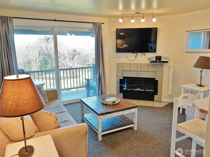 Living Room ~ fully-furnished and equipped condo ~ ready for your enjoyment.