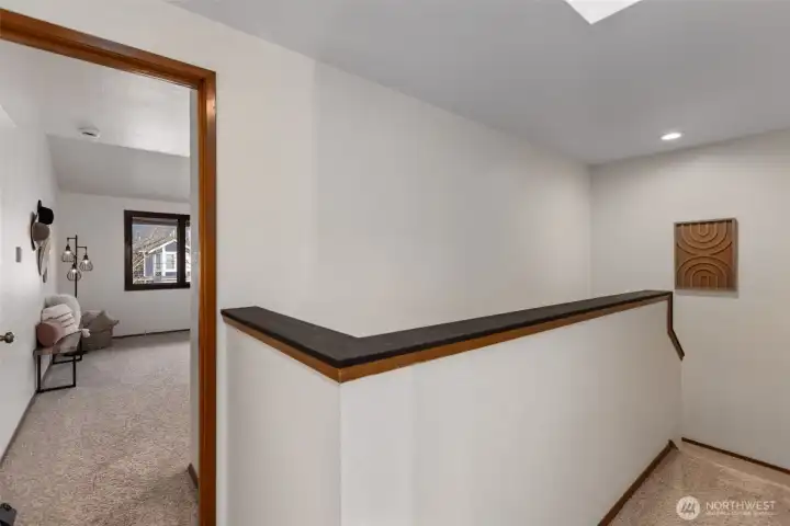 Large stair ways give great access up and down the stairway