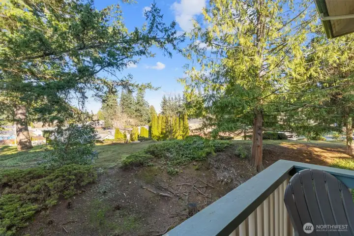 Enjoy nature from your deck.