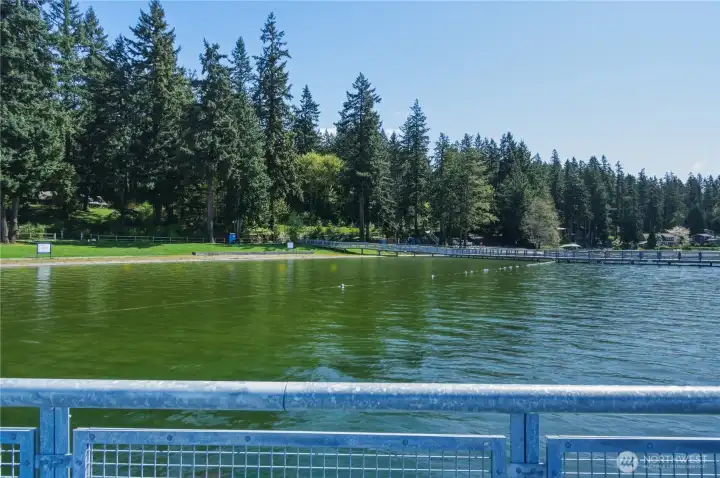 1 mile to Wenberg County Park - View from dock to beach