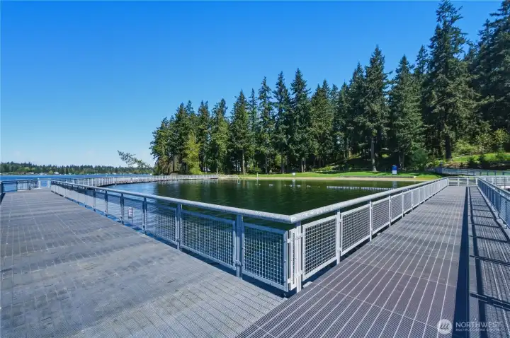 1 mile to Wenberg County Park - View from dock toward beach