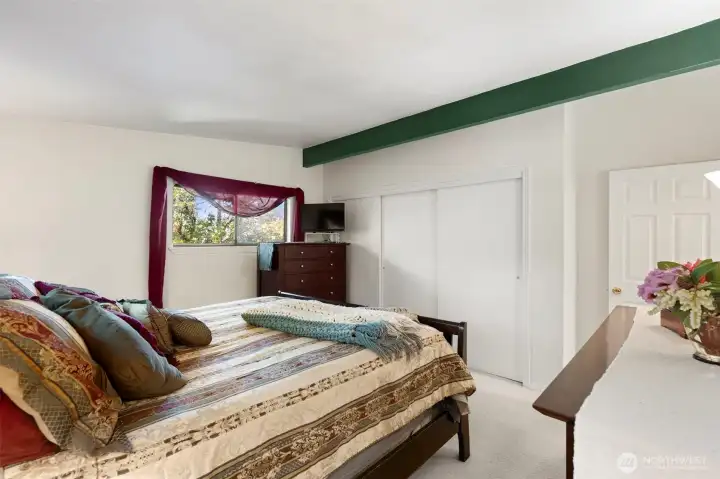 Primary suite with large closet