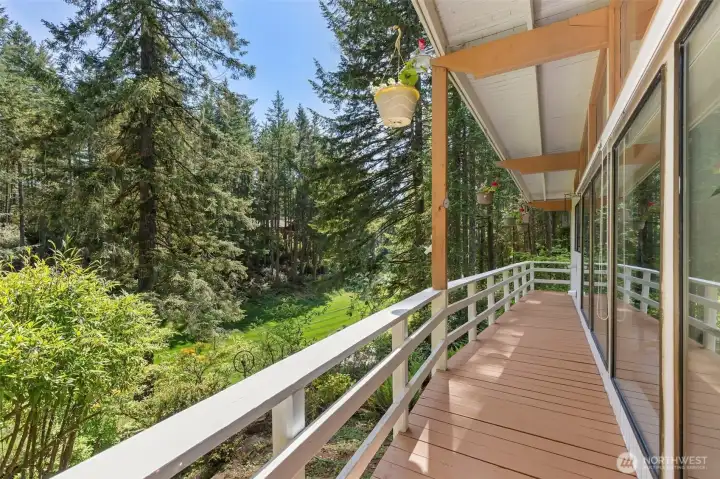 Large wrap-around deck