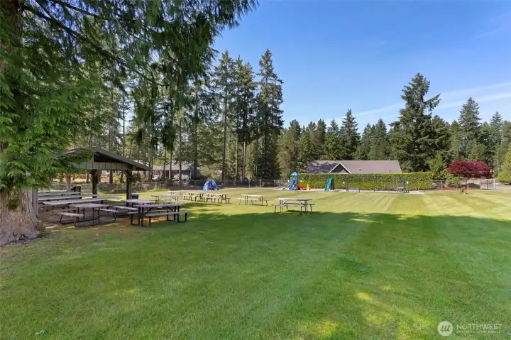 Wickiup Community Park perfect for larger gatherings with bbq pavilion
