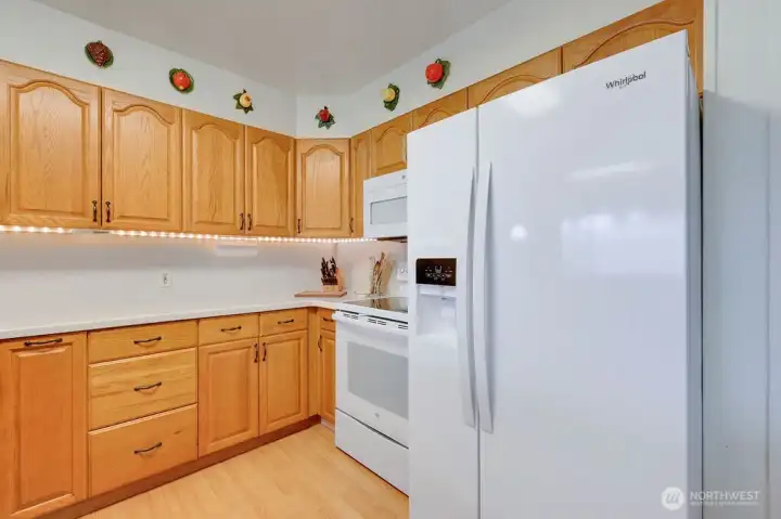 Undercounter lighting.
