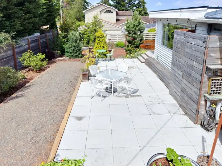 Patio for relaxing.