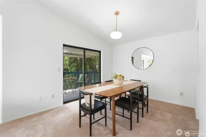 Dining area off the kitchen.