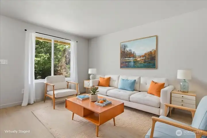 Living Room Virtually Staged