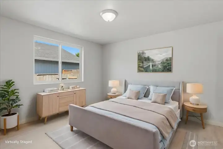 Primary Bedroom Virtually Staged