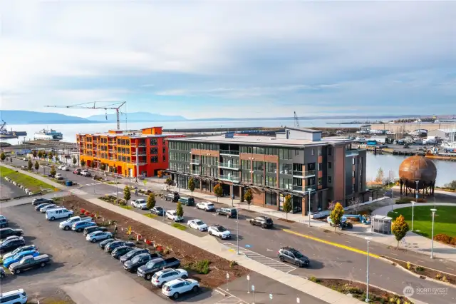 Aerial view of 1025 Waterfront Condominium