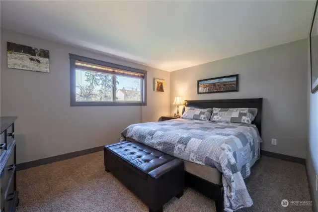 Primary bedroom is situated in the back of the home with the window facing your private back yard.