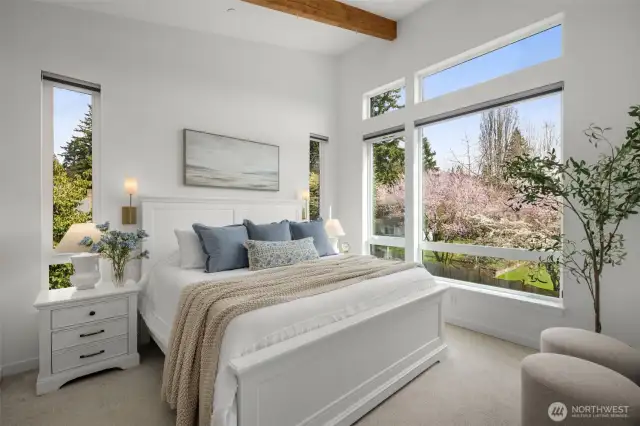 Primary Bed / High Ceilings