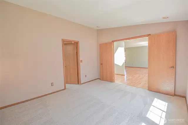 Primary Closet off Primary Bedroom