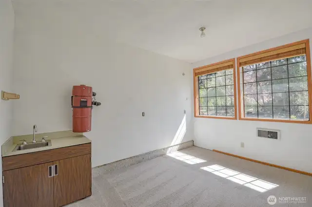 Built in Vanity and Vaccum