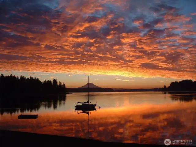 Sunset view from the bridge