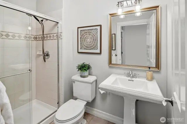 Main floor 3/4 bathroom.