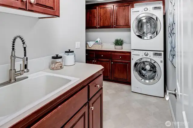Laundry room on the main floor.