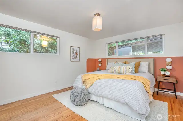 Primary bedroom with large en-suite and walk in closet