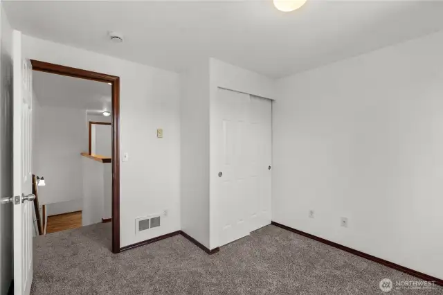 Upstairs guest bedroom #1.