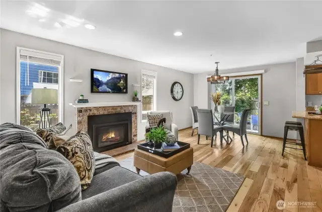 Another view of the family room towards the patio.