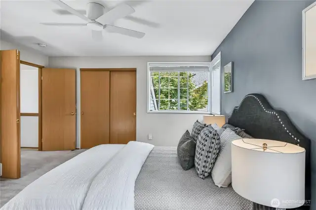 Another view of the primary bedroom.